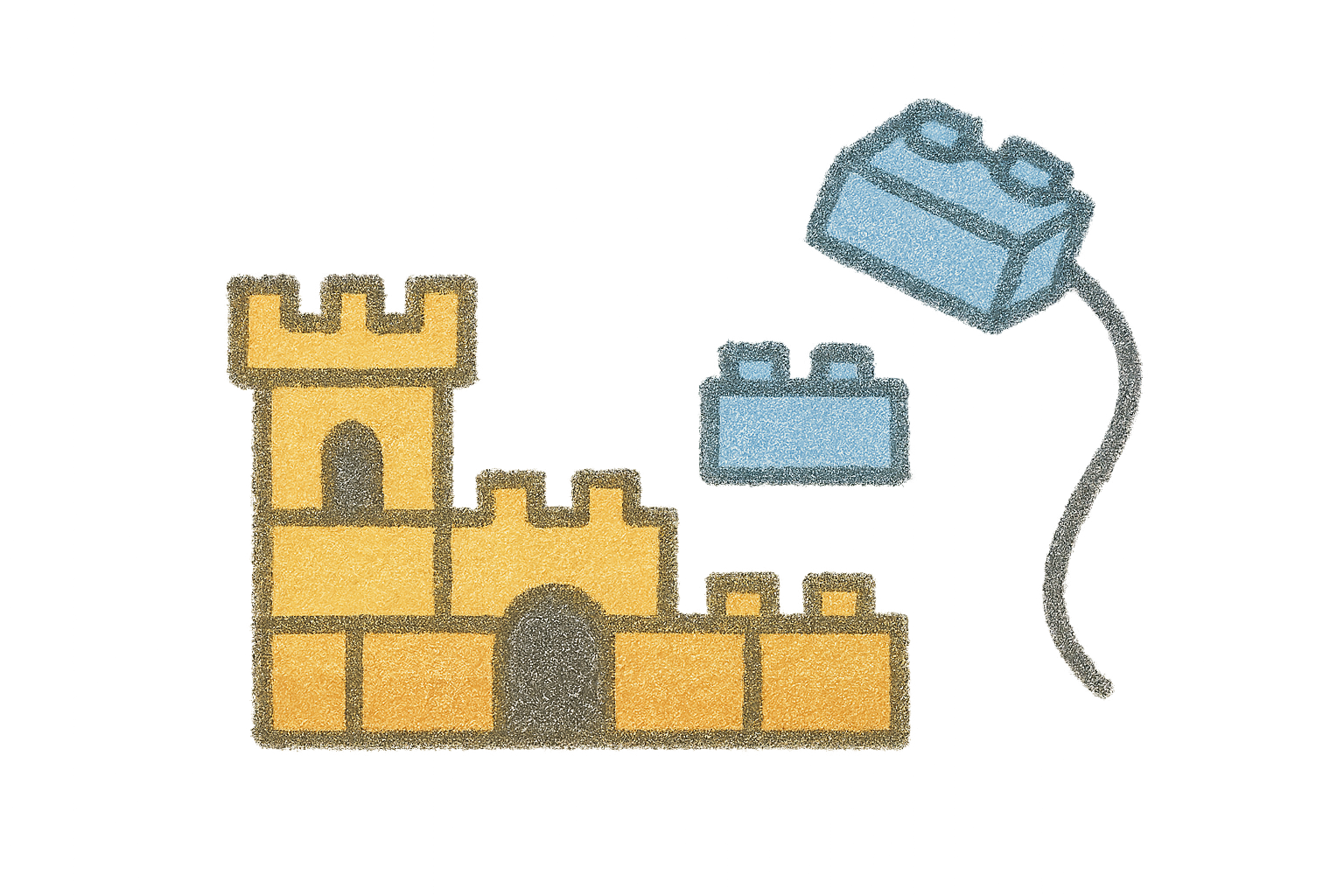 Building blocks representing collaborative design